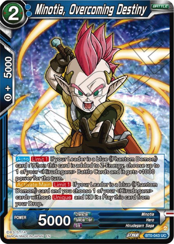 Minotia, Overcoming Destiny (BT24-043) [Beyond Generations] Cheap