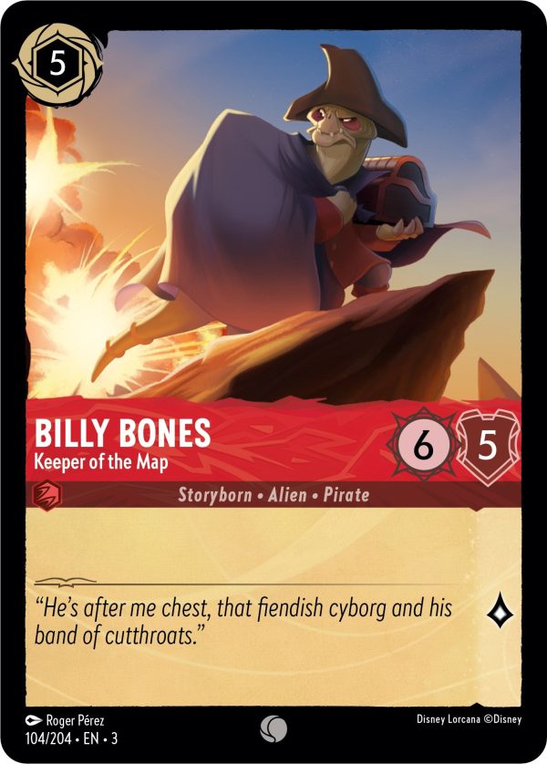 Billy Bones - Keeper of the Map (104 204) [Into the Inklands] Online Sale