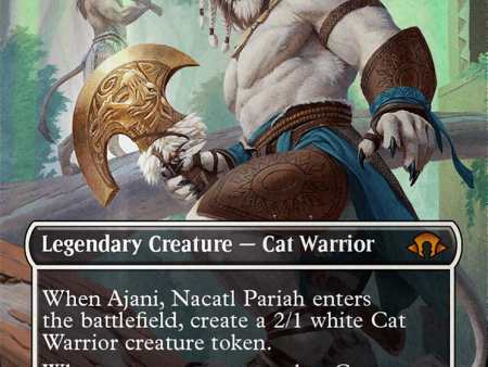 Ajani, Nacatl Pariah    Ajani, Nacatl Avenger (Borderless) (Textured Foil) [Modern Horizons 3] Fashion