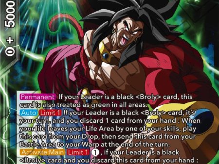 SS4 Broly, Provoking Attack (Zenkai Series Tournament Pack Vol.7) (P-586) [Tournament Promotion Cards] For Cheap