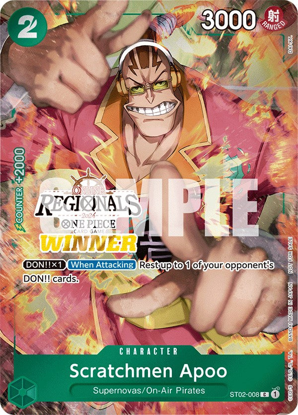 Scratchmen Apoo (Online Regional 2024) [Winner] [One Piece Promotion Cards] on Sale