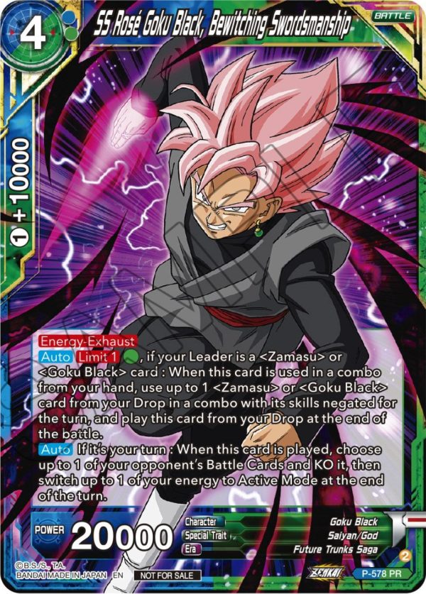 SS Rose Goku Black, Bewitching Swordsmanship (Zenkai Series Tournament Pack Vol.7) (P-578) [Tournament Promotion Cards] Sale